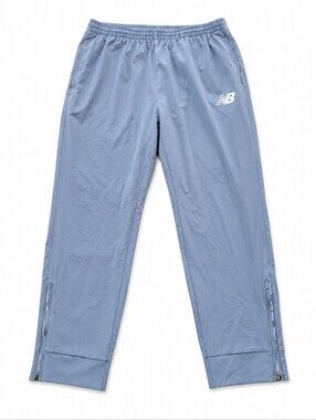 New Balance Gray Track Pants Men's Large Ankle Zip Athletic Training Pants